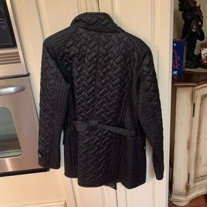 Black fall jacket stylish and comfortable. Like new